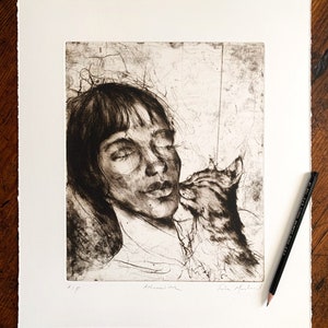 Original Etching, Fine Art Print, Intaglio by Jake Muirhead Athanasiou