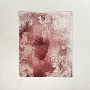 Original hand pulled etching. Intaglio print by Jake Muirhead. Contemporary art