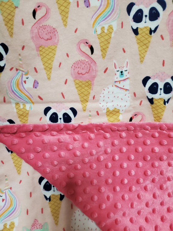 Ice Cream Cone Animal Baby Blanket Baby blanket swaddle ice cream  blanket ice cream swaddle panda blanket panda swaddle