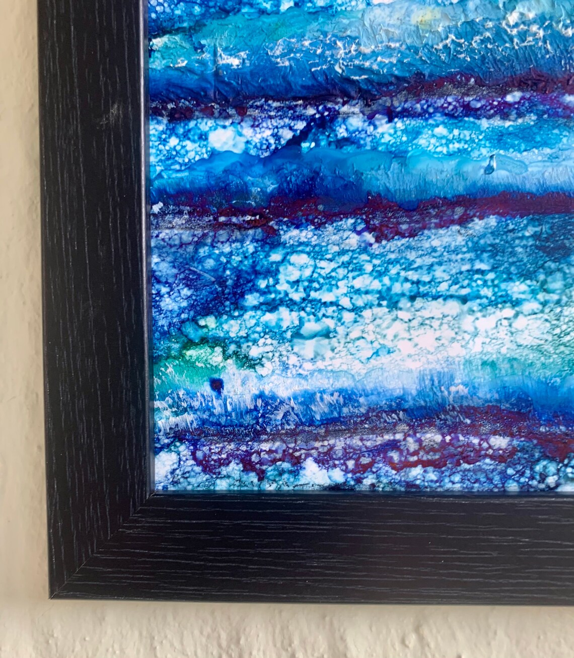 Original Mixed Media Ocean Waves Seascape A3 Etsy