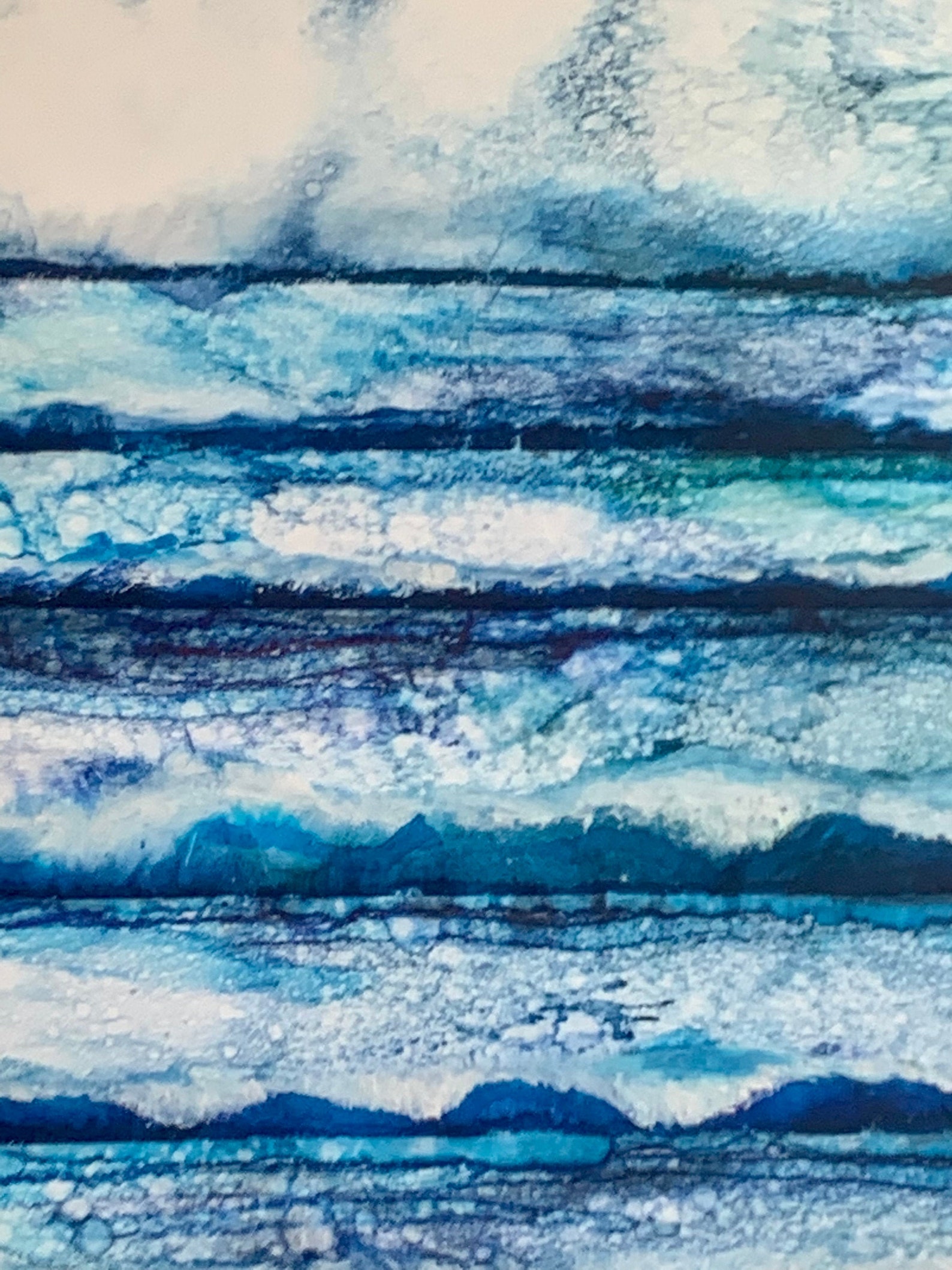 Original Painting Mixed Media Seascape A2 Etsy Uk Original Painting Mixed Media Seascape A2 Etsy Uk