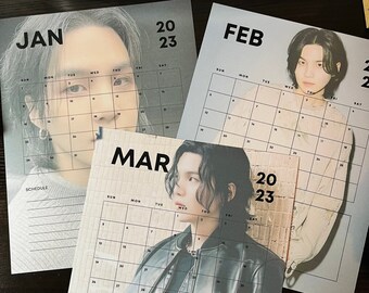BTS SUGA DDAY 2023 Calendar (all months included)