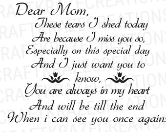 Download Mom Memorial Svg Etsy