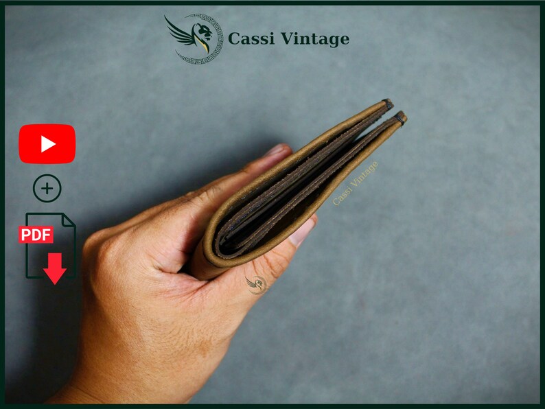 Leather Bifold Wallet Pattern PDF Leather DIY PDF Download - Etsy