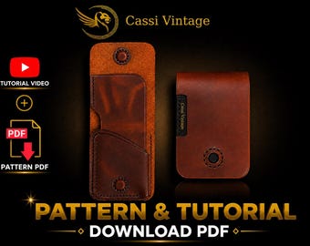 Mini Leather Wallet Pattern Set: DIY with Video (PDF Download)