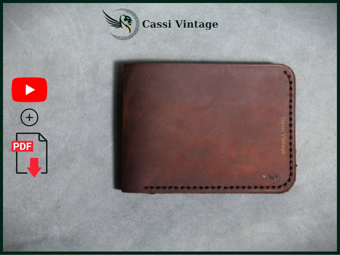 Leather Bifold Wallet Pattern PDF Leather DIY PDF Download - Etsy