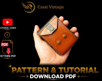 Patroonset mini leren portemonnee: doe-het-zelf met videotutorial (pdf-download)