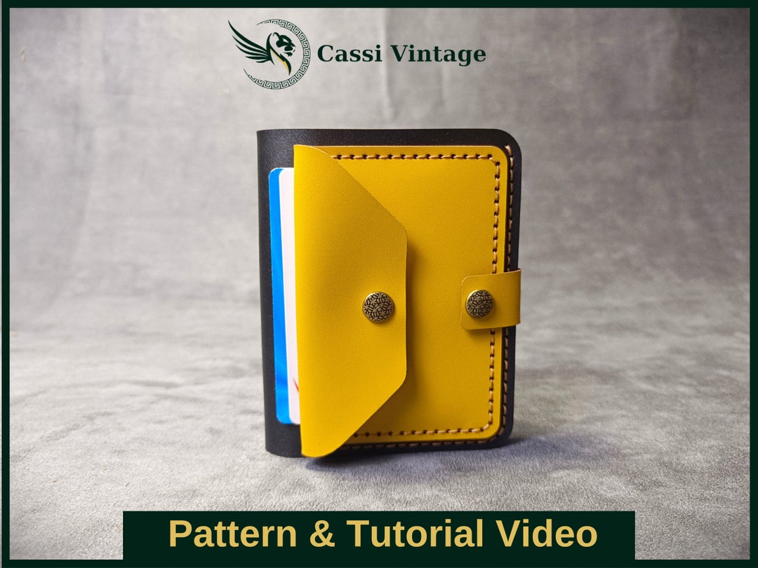 Mini Leather Vertical Wallet Pattern Pattern Set Leather DIY Pdf