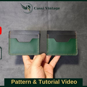 Leather bifold wallet pattern PDF, Leather DIY, PDF Download, Leather Wallet Pattern, Wallet Pattern, Wallet Template