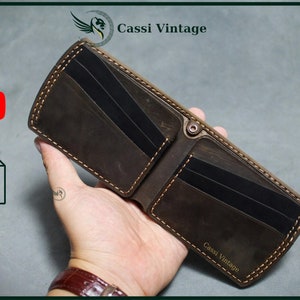 Leder Geldbörse Muster PDF, Leder DIY, PDF Download, Leder Geldbörse Muster, Brieftasche Muster, Brieftasche Vorlage