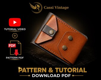 Patroonset mini leren portemonnee: doe-het-zelf met videotutorial (pdf-download)