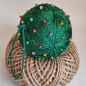 Decor For Christmas Home Decor Farm-House Decor Happy New Year Decor Christmas Decor Christmas Gift Happy New Year Gift Embroidered Ball