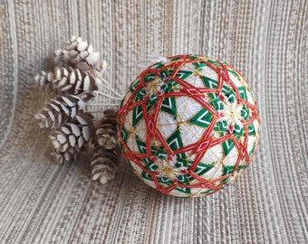 Temariball Home decor Farm-house decor Happy New Year Decor Christmas decor Christmas gift Happy New Year Gift Gift Embroidered ball