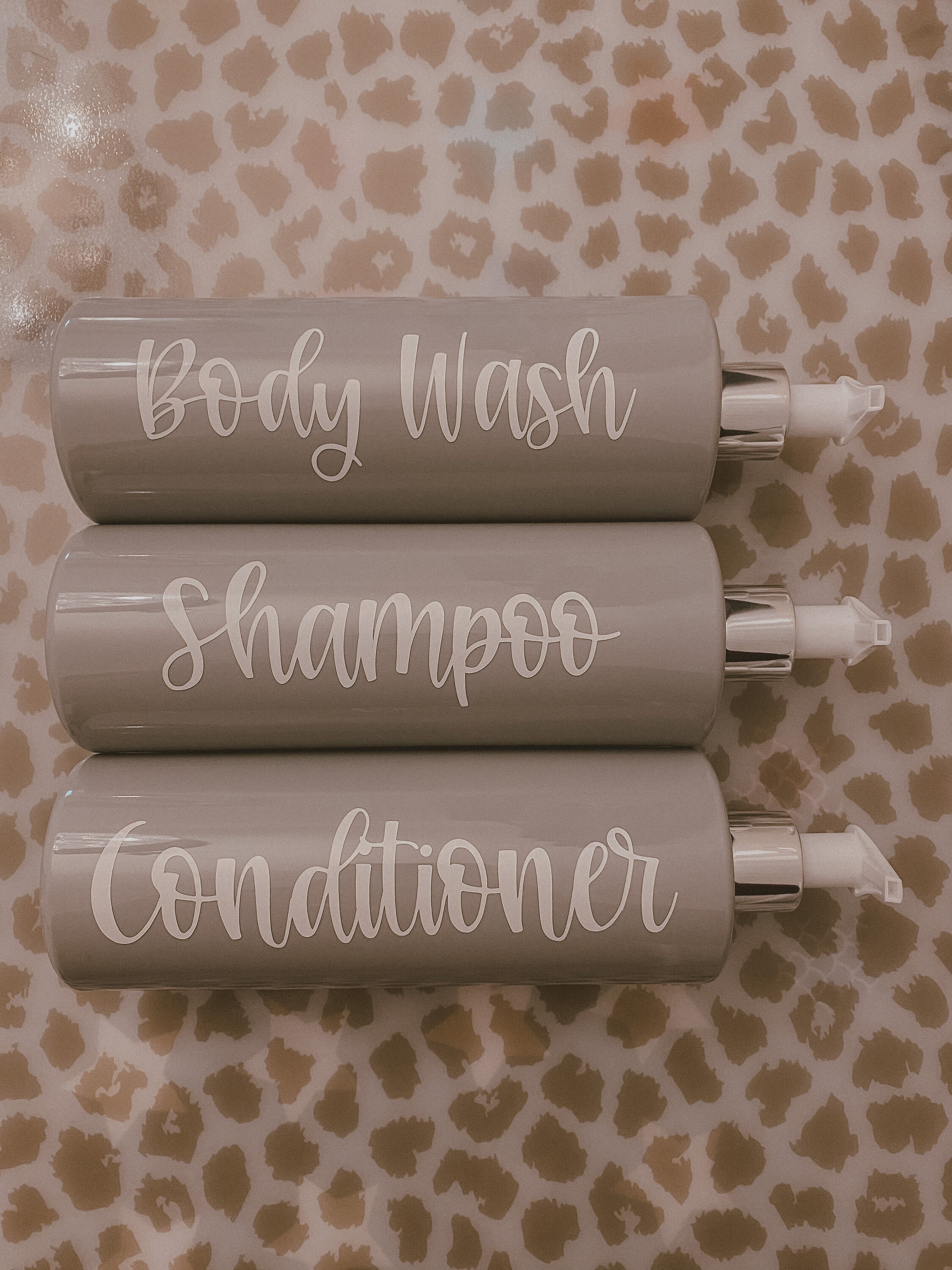 Grey 500ml Bathroom bottles Etsy