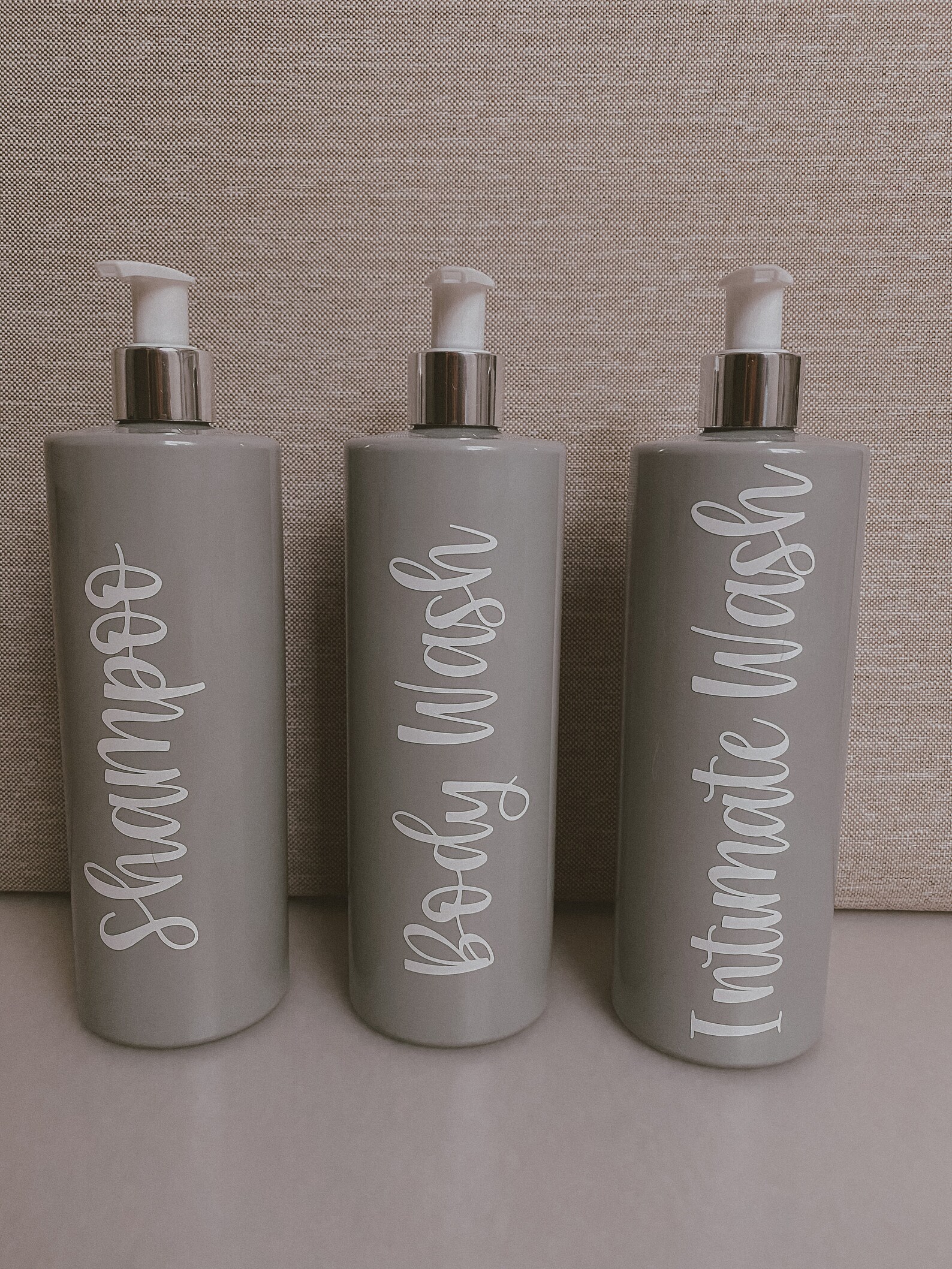 Grey 500ml Bathroom bottles Etsy