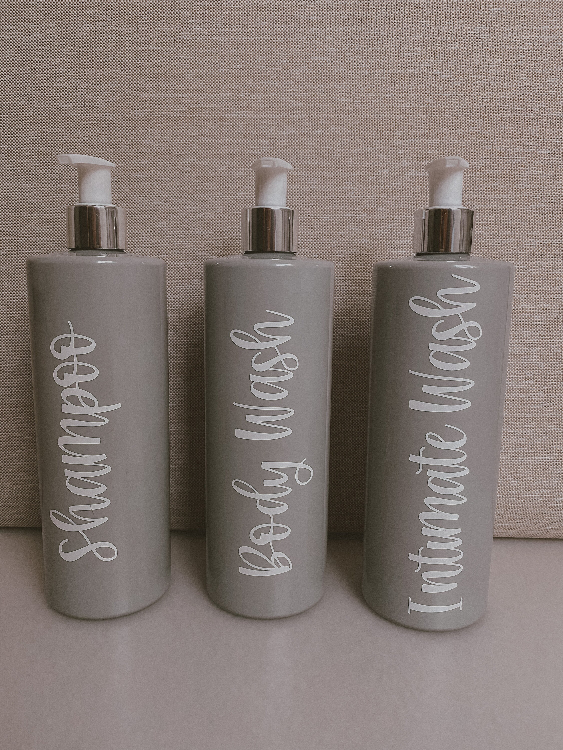 Grey 500ml Bathroom bottles Etsy