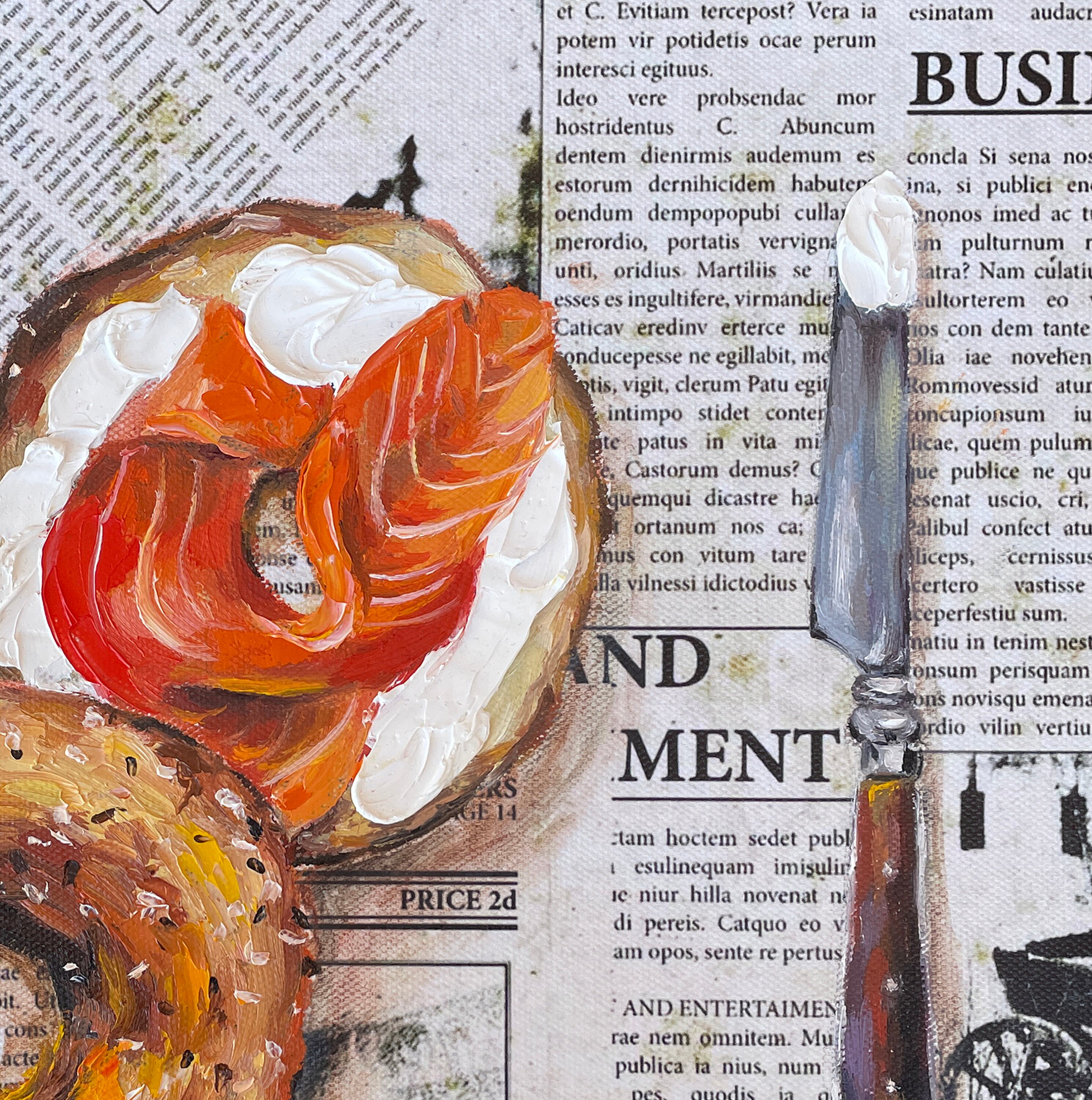 Instant Digital Download Printable Bagel Cream Cheese Lox Etsy