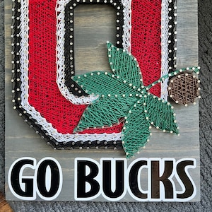 Ohio State University String Art - Go Bucks