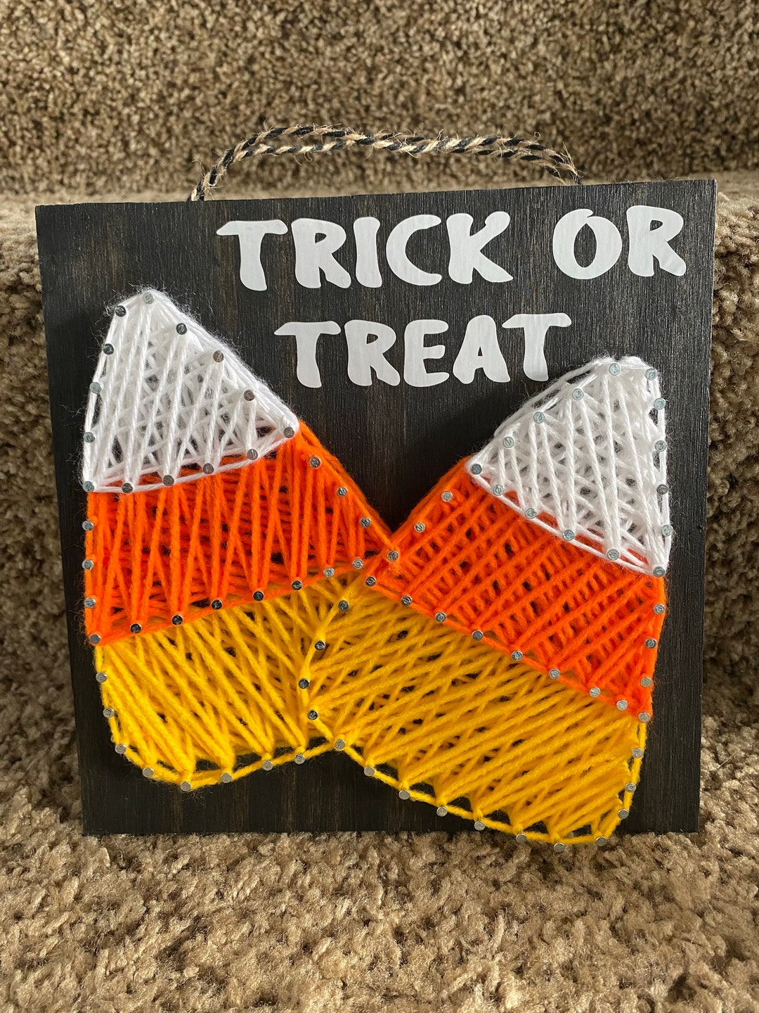 Trick or Treat Candy Corn String Art - Etsy