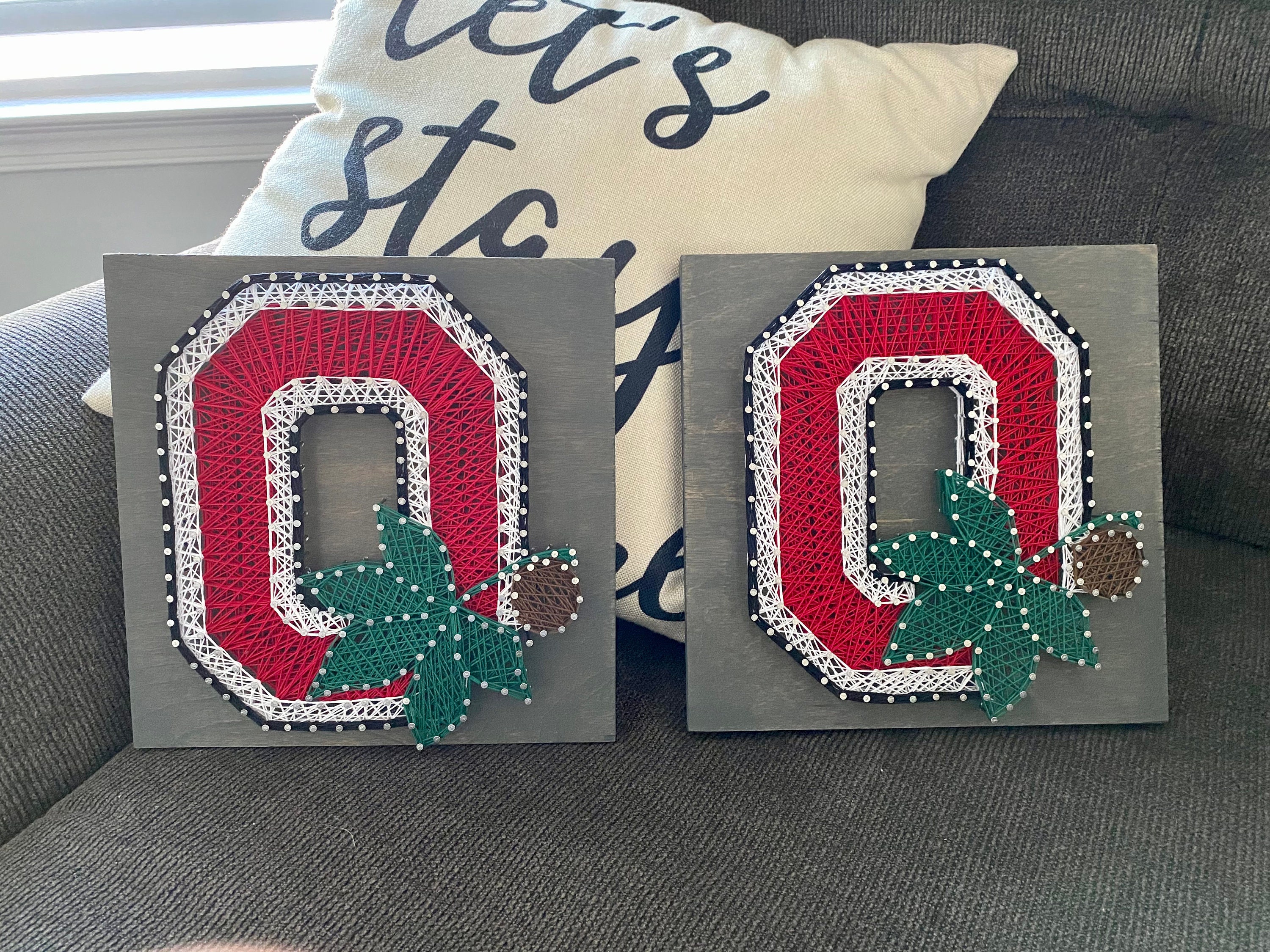Ohio State University String Art 9.25x9.25 - Etsy New Zealand