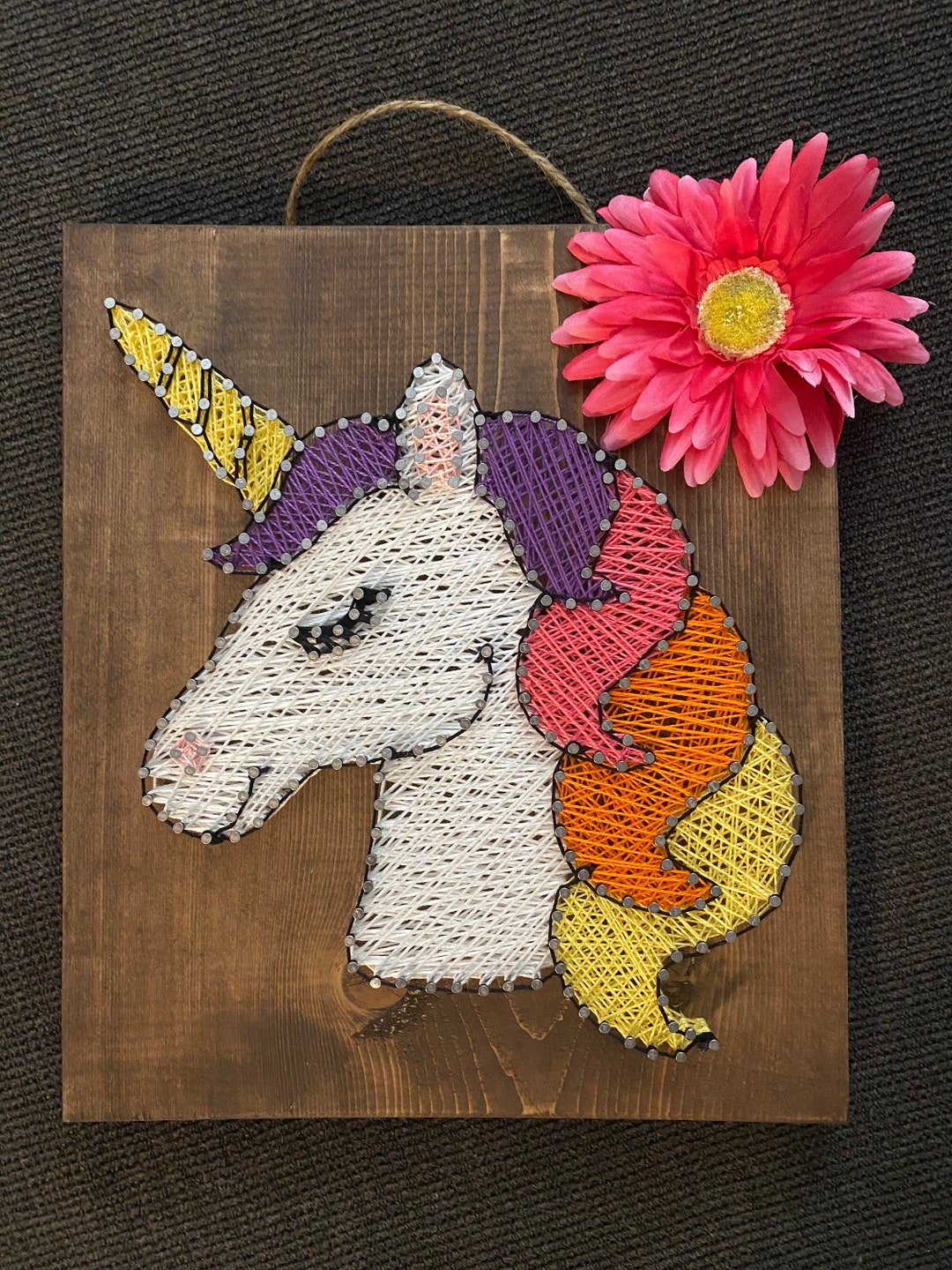 Unicorn String Art - Etsy
