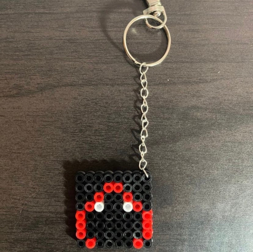 Minecraft youtuber head keychains Plush Skeppy Badboyhalo | Etsy
