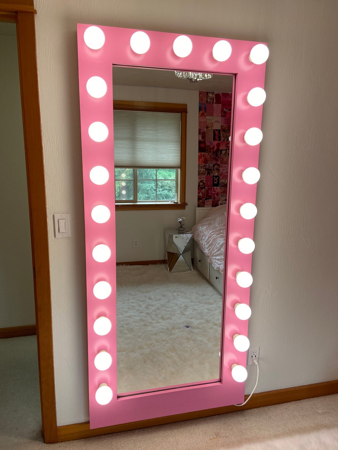 Amazing Fulllength Hollywood Mirror plan Only Etsy