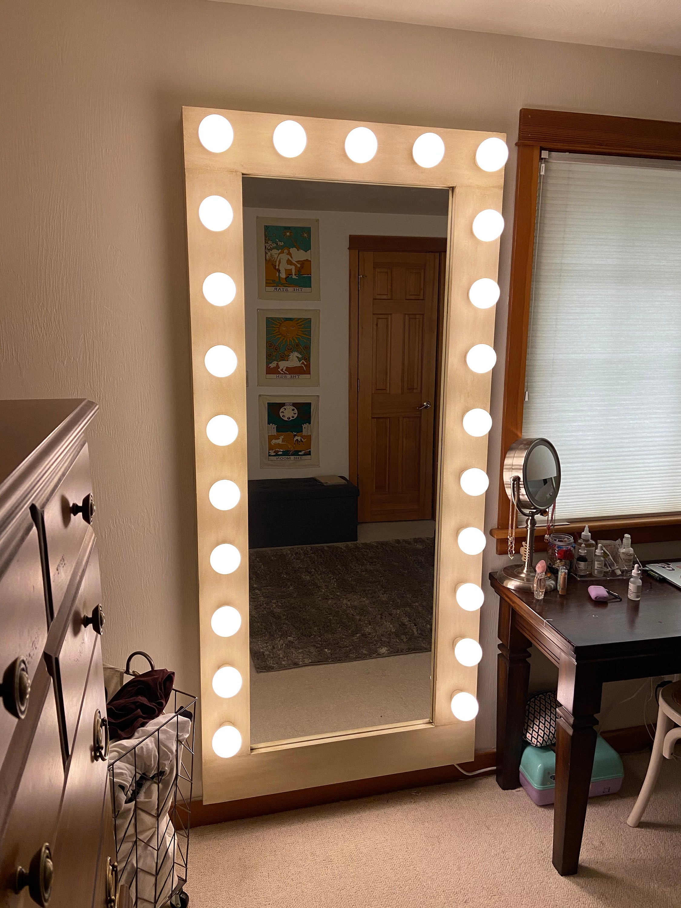 How to DIY a Full Length LED Light Mirror for Cheap  Mirror with lights,  Lights around mirror, Diy mirror with lights