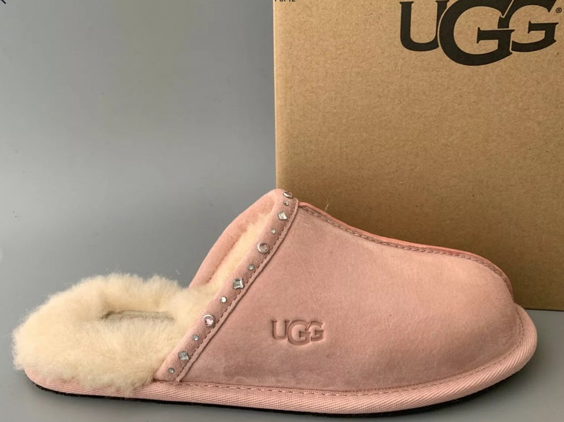 silver sparkly ugg slippers