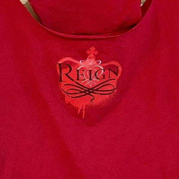 Reign Mary Queen of Scots TV Show Red Large T-shirt Bag