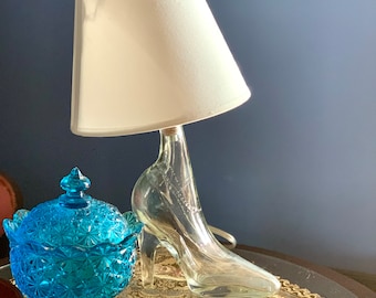 One of a Kind Cinderella Style Glass Slipper Lamp