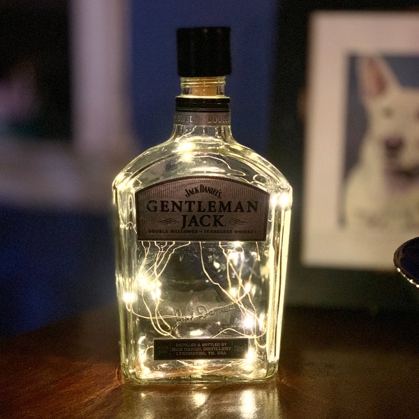 Jack Daniel's Gentleman Jack Tennessee Whiskey LED Firefly Light Bottle