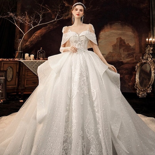 Beautiful Wedding Dress Beading Appliques Lace Princess Ball - Etsy