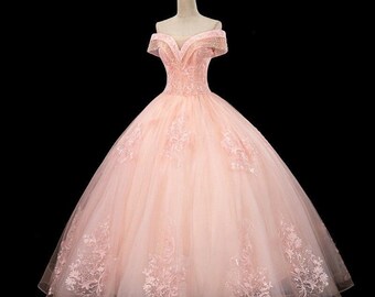 Pink Ball Gown - Etsy