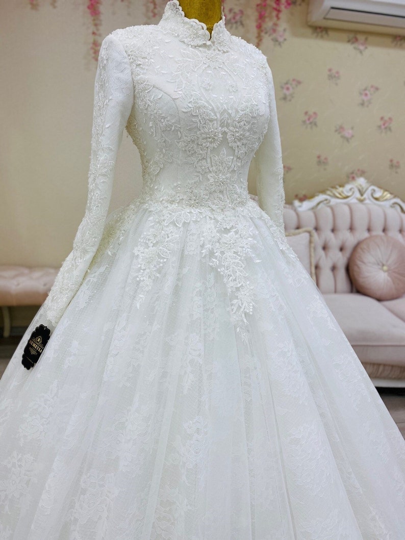 Beautiful Prom Dress Luxury Ball Gown Muslim Wedding Dress - Etsy