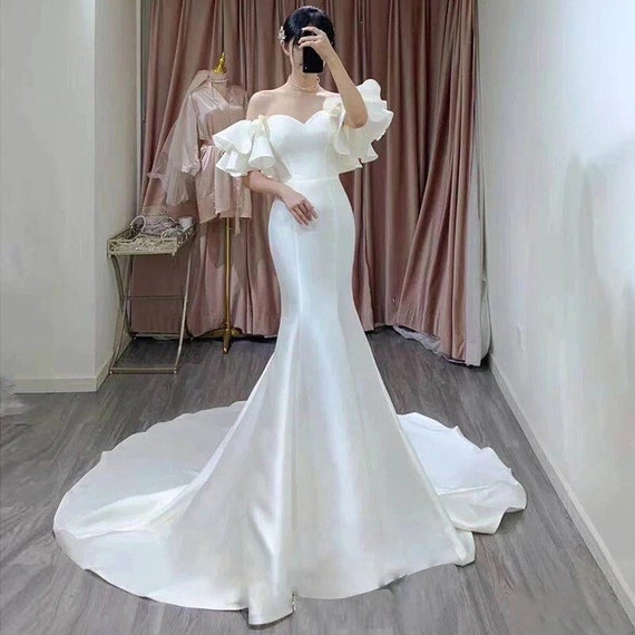 Beautiful Prom Dress Lihgt Wedding Dress Mermaid Wedding Dress - Etsy