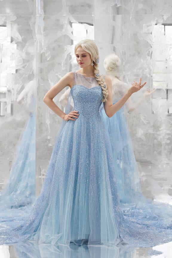 blue princess dress