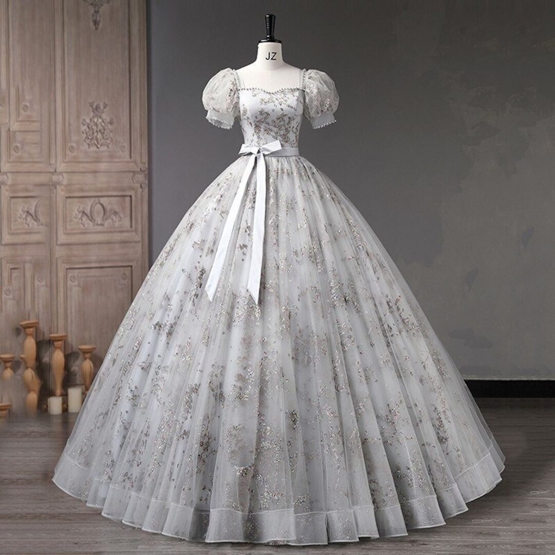 Beautiful Gray Puff Sleeve Quinceanera Dresses 2023 New Classic Sequin  Party Dress Elegant Ball Gown Sweet Prom Dress by Jaaii Studio's - Etsy  Denmark