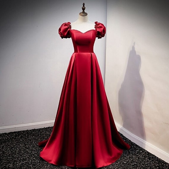 Living A Dream Burgundy Red Satin Maxi Dress – Shop the Mint