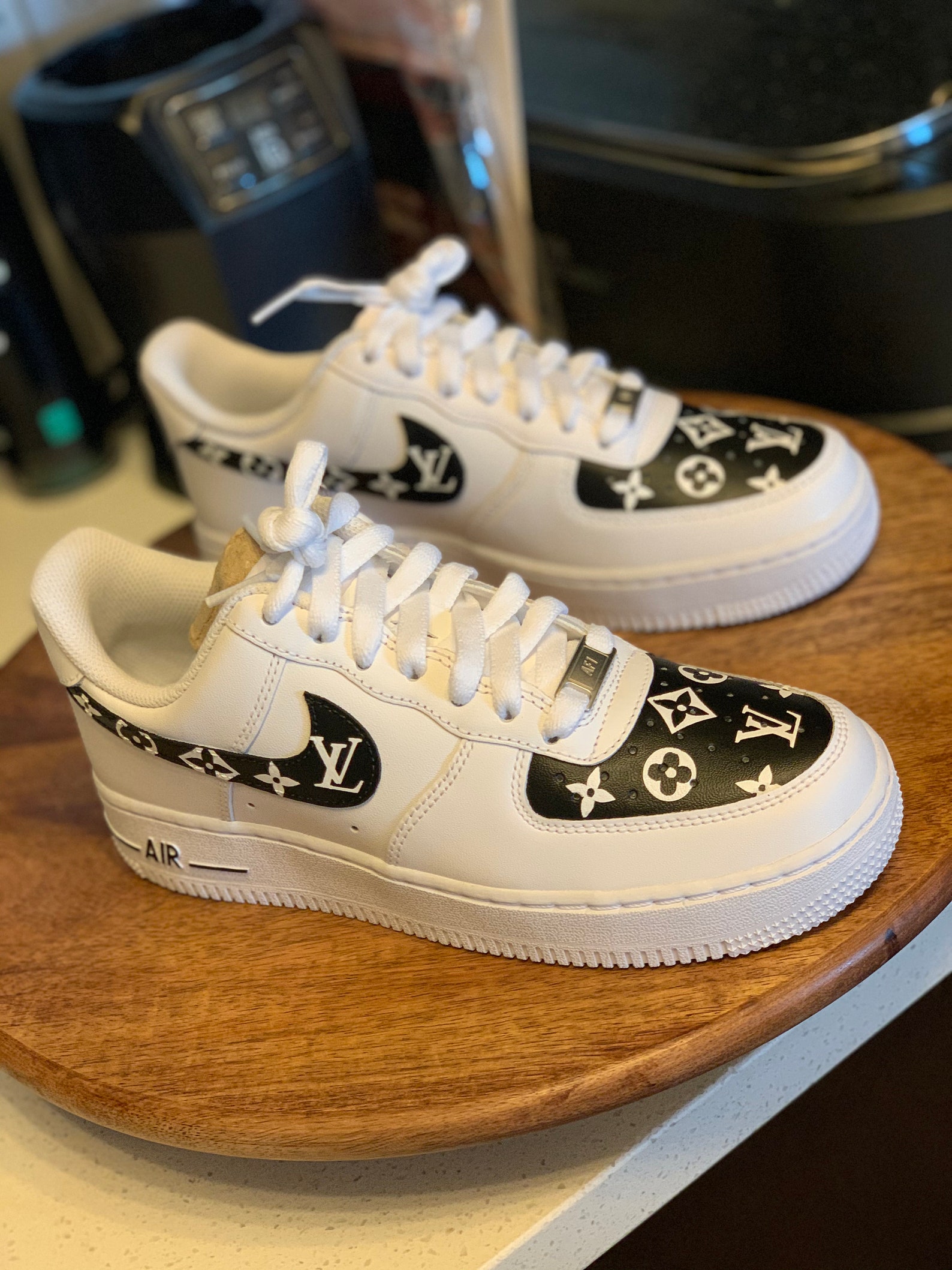 Low top Nike Air Force 1 Louis Vuitton Made By Hand | Etsy