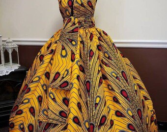 ankara ball gown styles