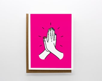 High Five Greeting Card | Blank Card | Notecard | Original Artwork | Original Illustration