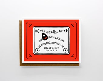 Ouija Board Greeting Card | Blank Card | Notecard | Original Artwork | Original Illustration