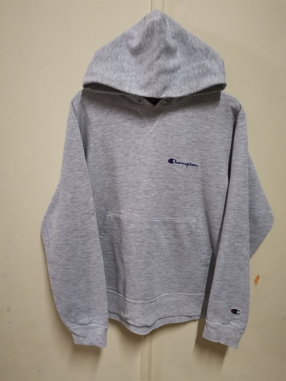 Champion Hoodie Pullover Grey Colour
