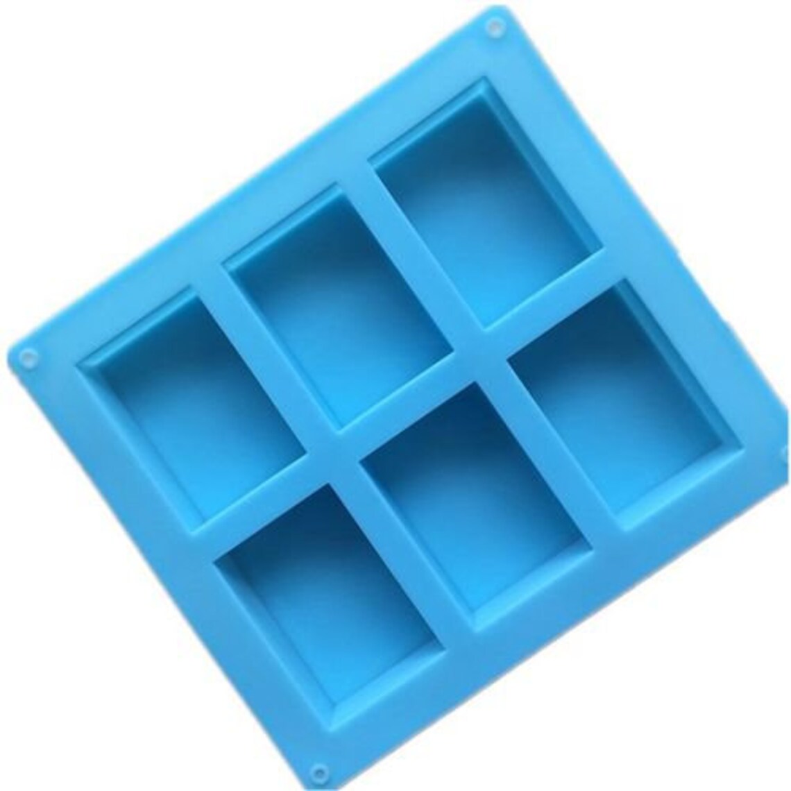 6 Cavity Soap Mold Silicone Soap Mold Etsy