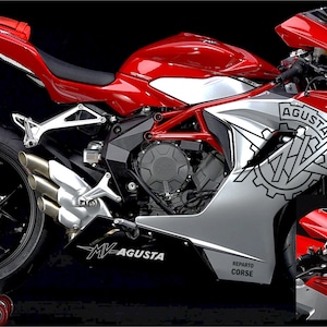 MV Agusta F3 Side Fairing decals, entire Kit for bike.