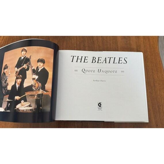 音楽+芸能 BOOKS Beatles The Beatles : Quote Unquote ISBN1858138469  /00250 The Beatles Quote Unquote Music Memorabilia Hardcover Book