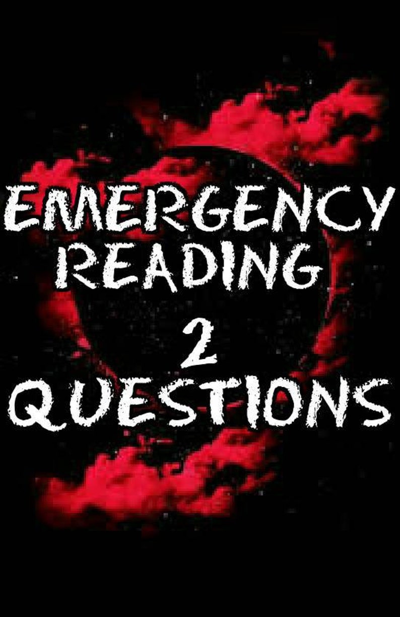 TWO Question EMERGENCY Reading 8 minute Video Reading image 1