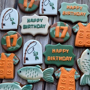 Fishing Birthday Cookies