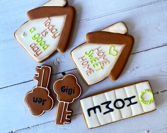 Housewarming gift. Gifts realtor. Congratulations Cookies